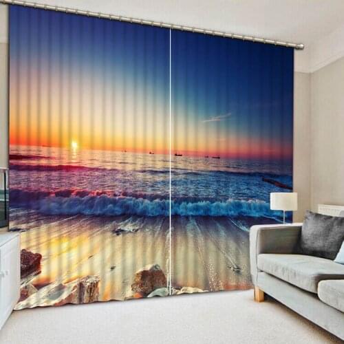 3D Blackout Curtains Beautiful Lifelike Fashionable HD Window Curtains Artistic life Bedroom Living Room Drapes CL-121