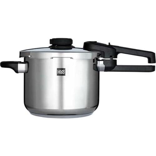 6L large Capacity Huohou Stainless Steel Pressure Cooker 304 Food Grade Stainless Steel Double Protection Nutrition Safety Fast
