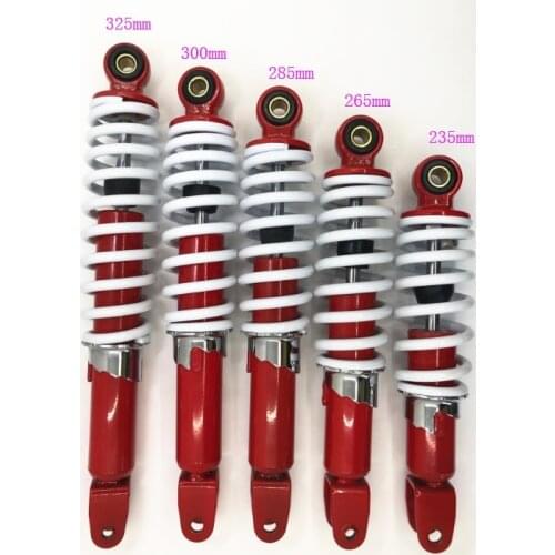 235MM 265MM 285MM 300MM 325MM rear bumper motorcycle Shock scooter for Yamaha JOG50 JOG90 Honda DIO50 ZX50 FOR SUZUKI ZZ50
