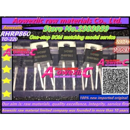 Aoweziic 2017+ 100% new imported original RHRP860 RHR860 TO-220 Fast recovery diode 8A 600V