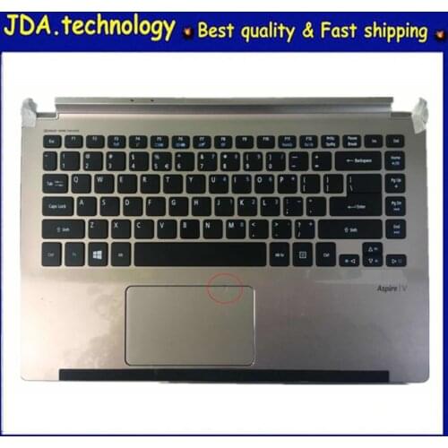 MEIARROW 95%New Geniune top case for Acer Aspire V5-472 V5-473 V5-473g V7-482PG palmrest upper cover US keyboard Golden