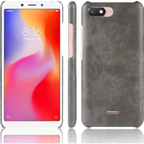 For Xiaomi Redmi 6A Case Luxury Ultra Slim Litchi Cover For Xiaomi Redmi 6A Retro PC Shockproof Phone Cases