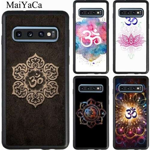 MaiYaCa Yoga Aum Om Symbol Case For Samsung A70 A10 A30 A40 A50 Note 10 9 8 S8 S10 S9 Plus S10e J4 J6 J8 A8 A9