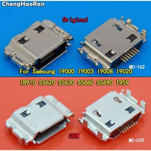 ChengHaoRan 10pcs Micro USB Jack Connector Female 7pin Charging Socket For Samsung I9000 S5630C S5620 S5660 I8910 I9003 I9020