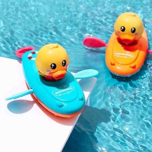 Baby Bath Toys Boat Paddler Duckling Bathtub Shower Toys For Toddlers Kids
