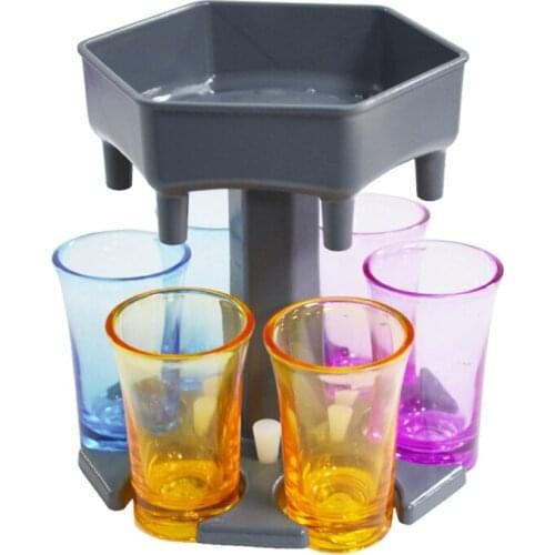 Liquor Dispenser Hexagonal Drink Liquor Dispenser Fits Most Glass Pours 6 Shots Or Drinks At Once Wine Dispenser And Holder