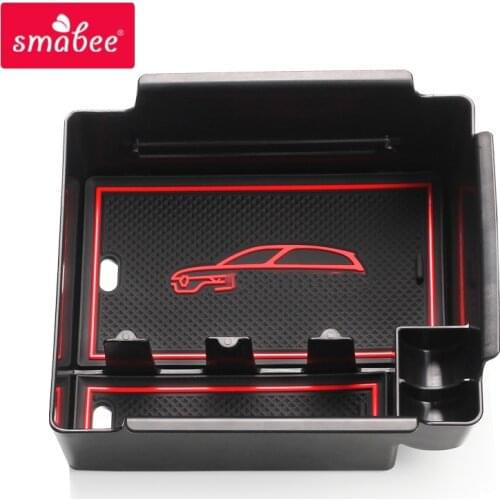 For Renault Koleos ii Samsung QM6 2017 2018 Armrest Box Storage Stowing Tidying Car Organizer Accessories Car Styling 2019