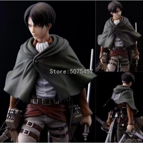 20cm Attack on Titan Anime Figure Artfx J Action Figure Rival Rivaille 417# 375# Eren Yeager 390 Figurine Toy
