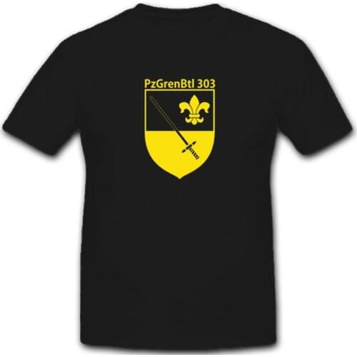 Military Bundeswehr 303 Panzer Grenadier Battalion T-Shirt. Summer Cotton Short Sleeve O-Neck Mens T Shirt New S-3XL