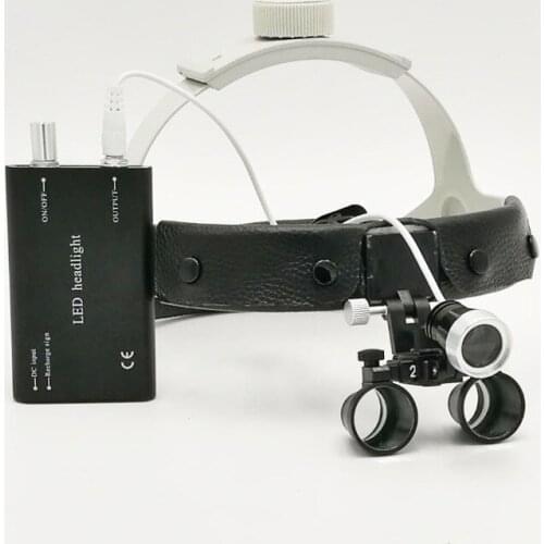 Head-wear enlarge easy wearing surgery operation surgical Magnifier Dental Loupe with LED light