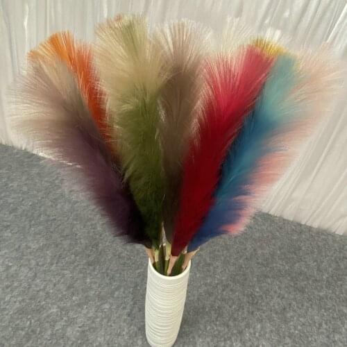 100cm Three-color Pampas Reed Artificial Flower, Wedding Hall Ceiling Decoration Reed, House Decoration Artificial Flower
