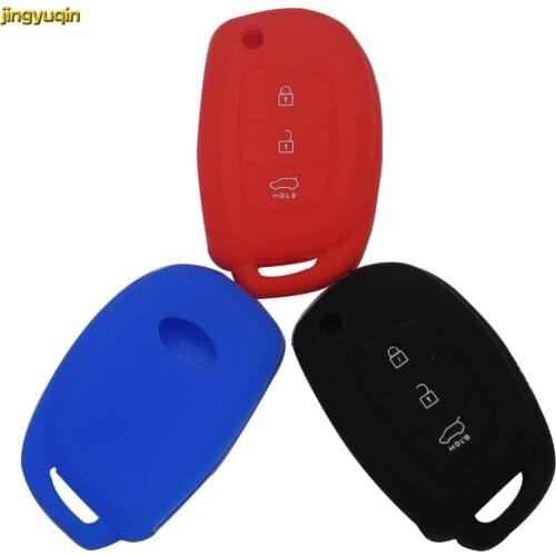 Jingyuqin 88pcs Remote Folding Flip Car Key Cover Case for Hyundai i10 i30 IX25 IX35 IX45 Elantra Accent 3 Buttons Car Styling