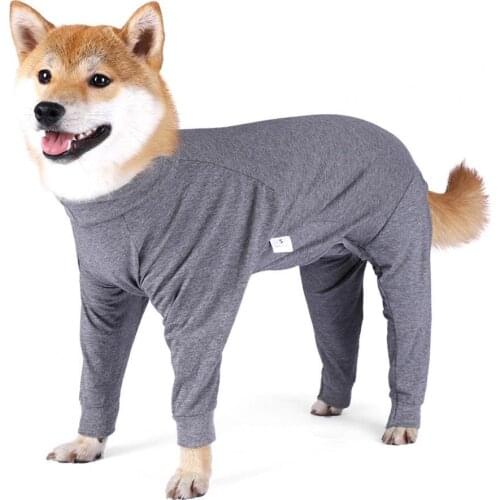 Dog Jumpsuit Weaning Suit Elastic Wound Recovery Cotton Four-legged Pet Postpartum Cloth Bodysuit Puppy Pets Accessories
