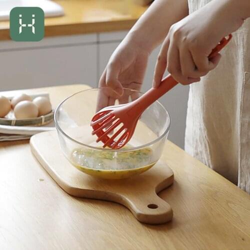 Kitchen Gadgets Multifunctional Tools Egg Beater Nylon Food Clamp Vegetable Salad Cream Mixer Hand Stirring For Baking Utensils
