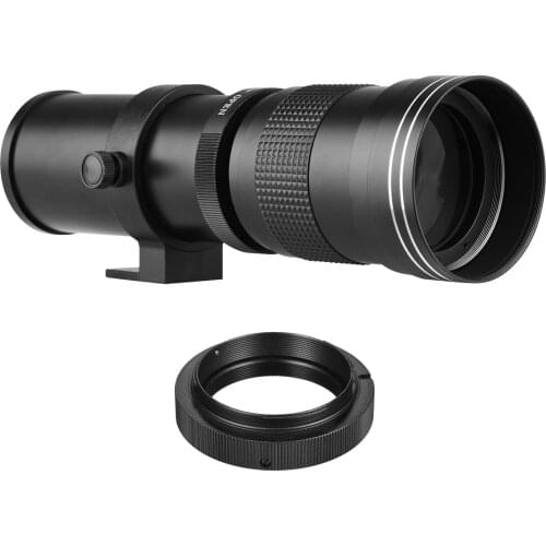 MF Super Telephoto Zoom Lens F/8.3-16 420-800mm T2 Mount Camera Lens with 1/4 Thread for Sony Alpha-mount A55 A33 A550 A500