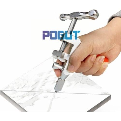 POGUT Multifunctional Tool 2 in 1 New Glass Tile Cutter Cutting Breaking Pliers Suitable for 2-15mm
