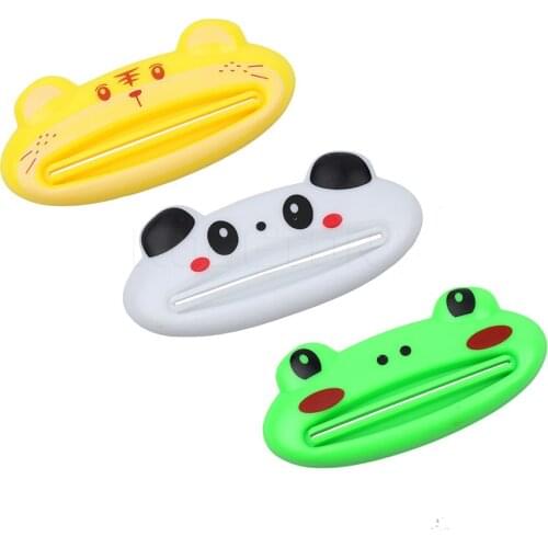 Cartoon Bathroom Home Tube Rolling Holder Squeezer Easy Cartoon Toothpaste Dispenser