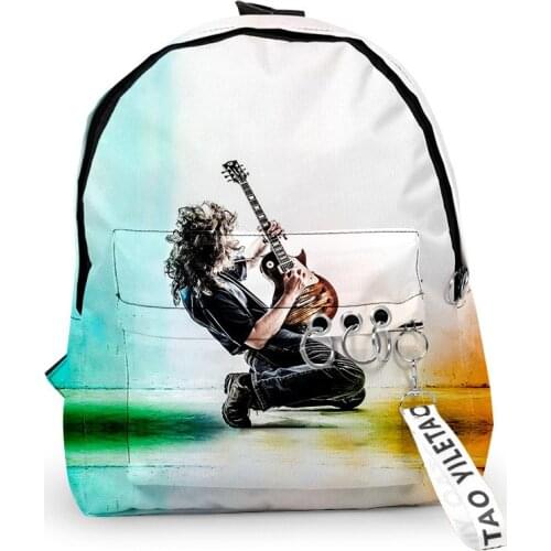 2021 3D Print Backpacks guitar Teenager Students School Bags Men/Women Outside Travel Waterproof Oxford Backpack Bags