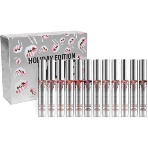 Matte lipstick beauty Christmas Lipstick Vault Holiday Lipstick 12pcs set Matte beauty Liquid Matte Lipstick Lips Makeup Set