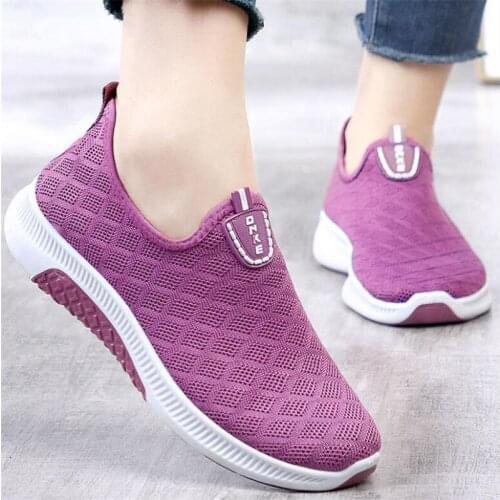 2021 new spring flying woven sports shoes women Korean version of all-match autumn white shoes flat casual womens shoes
