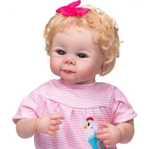 NPK 48CM Julieta Reborn Baby Gril DollNewborn Size Hand-made Doll with 3D Skin Tone Visable Veins Collectible Artdoll