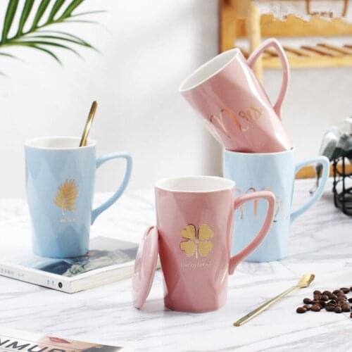 Couple Ceramic Cup Milk Juice Lemon Mug Coffee Tea Cup Husband Wife Home Office Drinkware Unique Wedding Bridesmaid Gift