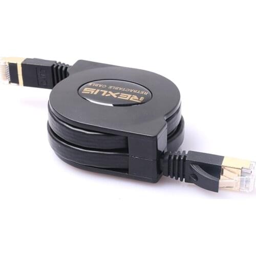 Portable 1.5m 10G High Speed Cat 7 Ethernet Network Cable RJ45 Pure Copper Shielded Network Cable For Desktop PC Router Laptop