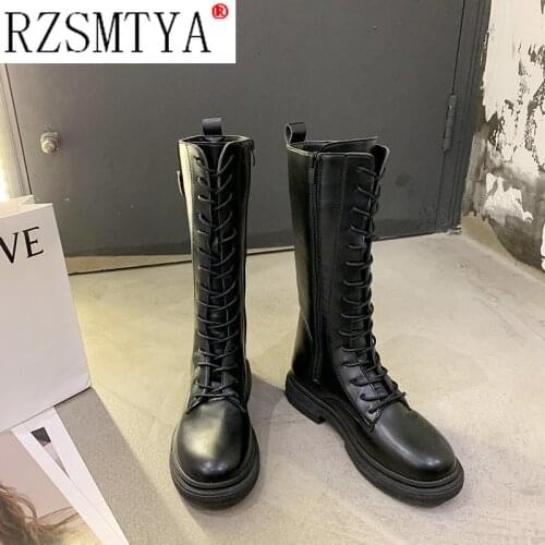 Sexy High Boots Knee-high Pu Boots High Heels For Women Fashion Shoes 2021 Spring Autumn Booties Female Plus Size 35-40