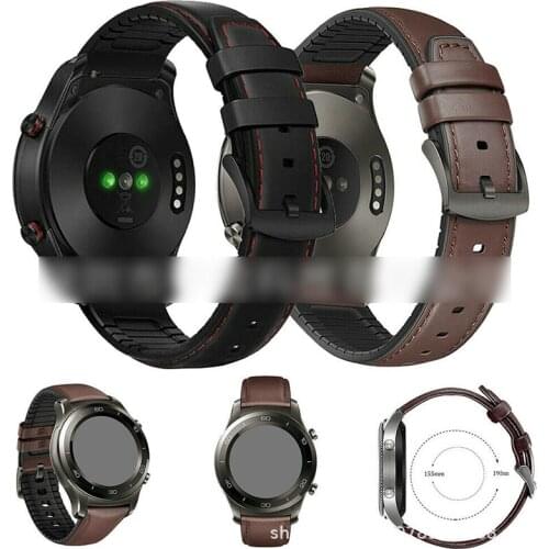 22mm Quick Release Strap Leather Wrist Watch Band For Huawei Samsung S3 46mm Amazfit 2S