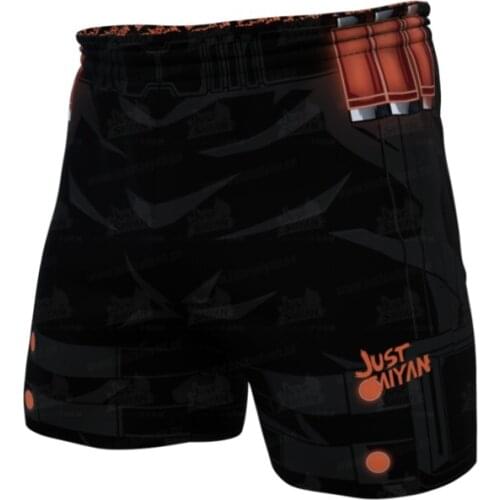 2021 Summer New Mens Shorts Anime Printed Casual Pants Running Fitness Sports Pants Tight Shorts Breathable Quick Dry