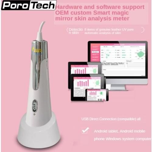 Water and oil balance pore skin pigmentation skin analyzer beauty intelligent facial tester UV pore Digital skin detector IS6