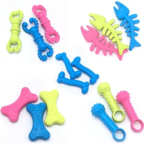 Pet Chew Toys Small Dogs Cleaning Teeth Molar Bite Non-toxic Rubber Toy Resistance To Bite Puppy Cat Interactive Game Toy