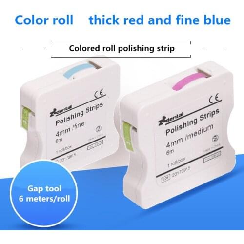 1Roll/Box Dental Polishing Strip 4mm Resin Tooth Interdental Sanding Grinding Whitening Teeth Surface Dental Tool