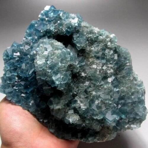 1655g Indigo Blue Fluorite Cluster - crystals and stones healing Mineral specimen Home Decor feng shui decoration