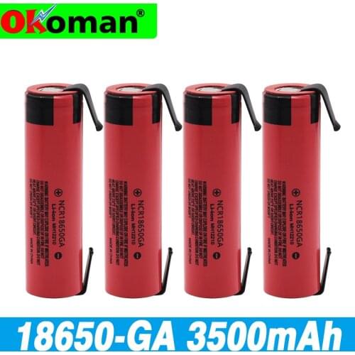 2021 new original 18650 GA 3.7v 3500mah 18650 nickel battery welding lithium battery