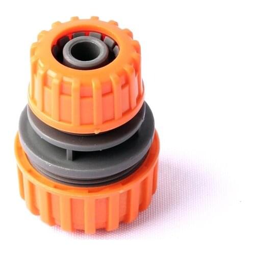 3pcs Green Thumb 1/2inch to 3/4inch Hose Repair Connectors Orange Garden Water Irrigation Quick Connector