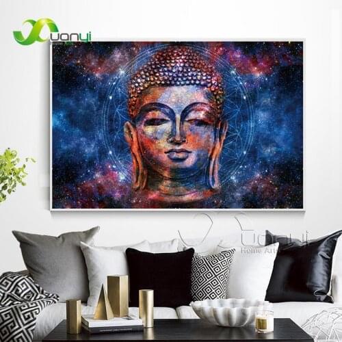 Abstract Buddha Painting Wall Print Art Canvas Poster Picture Home Cuadros Zen Budda Buda Wall Picture For Living Room Unframed