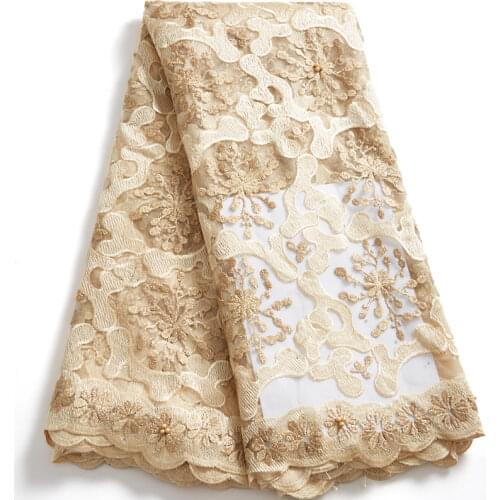 African Lace Fabric 2021 High Quality Lace Purple Diy French Tulle Nigerian Laces 5 Yards Sewing Dersses For Women Party A 2548