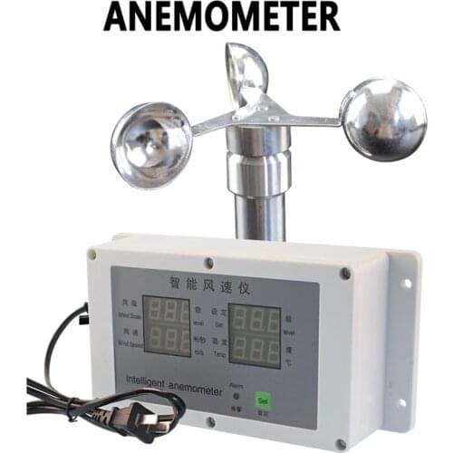 Anemometer Sensor Precision Wind Speed Meter Wind Sensor Temperature Wind Speed Measurement Weather Construction Tower Crane