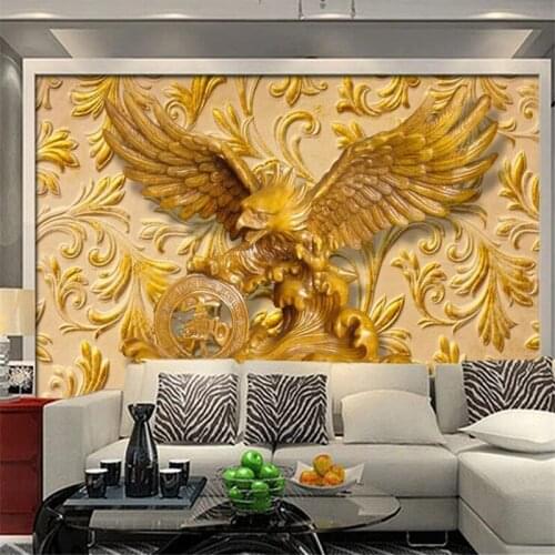 Beibehang Custom wallpaper 3d mural big exhibition macro papel de parede sculpture wood carving living room background wallpaper