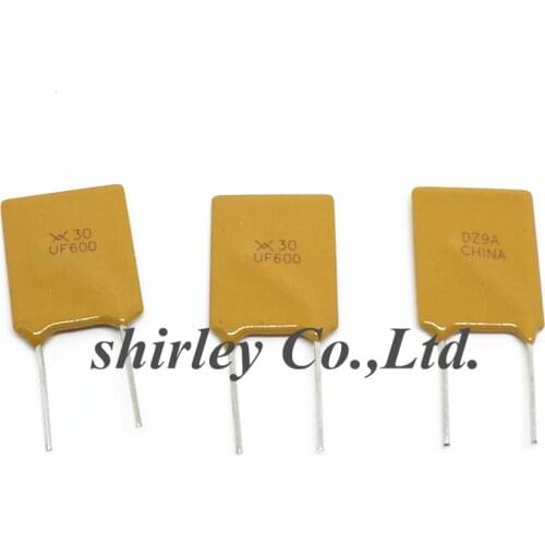 Free shiiping 100PCS/lot Self Recovery Fuse RUEF600 UF600 30V 6A PPTC DIP-2P pin Resettable Fuse PTC Resettable Fuses X30