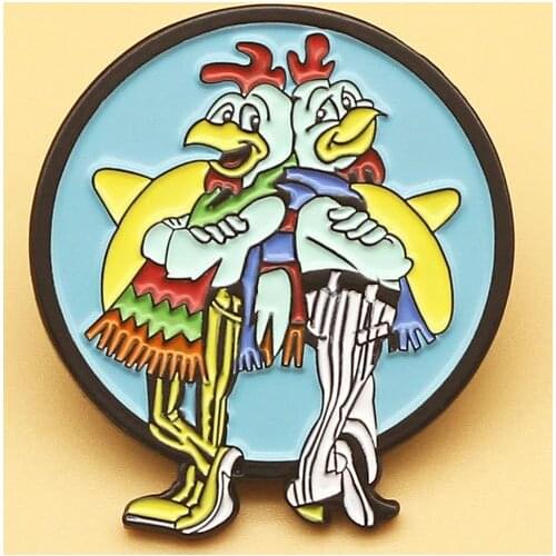 2020 Breaking Bad Brooch LOS POLLOS Hermanos Brooches Chicken Brothers Brooches