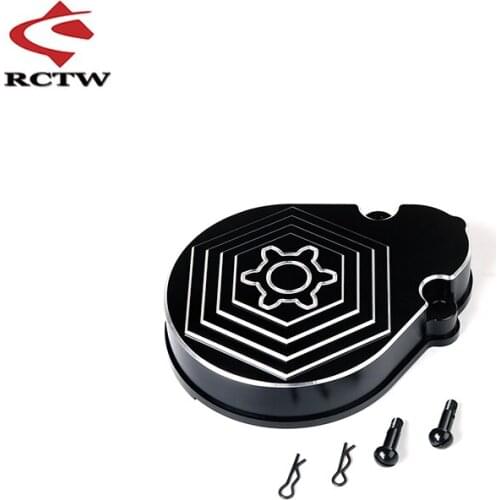 CNC Metal Gear Cover Guard ( Black and White) for 1/5 HPI ROFUN BAHA KM ROVAN BAJA 5T 5B 5SC Truck Spare Toys Parts