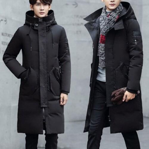 Hooded Long Winter thick Parkas Men Casual Clothing Outwear coats and Jackets Male Thick Coats Fashion Puffer Jacket