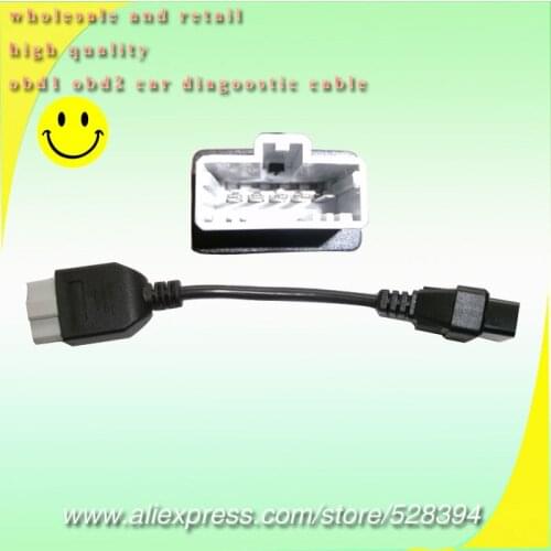 For Honda 5pin male OBD1 Adapter OBD2 OBDII for Honda 5 pin to 16 pin female Connector wholesale 50pcs