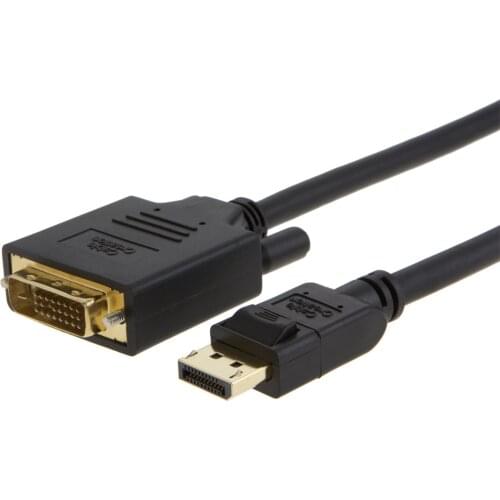 DP to DVI, Feet DisplayPort to DVI Cable, Gold Plated Standard DP to DVI Male Cable with Built in IC Chipset