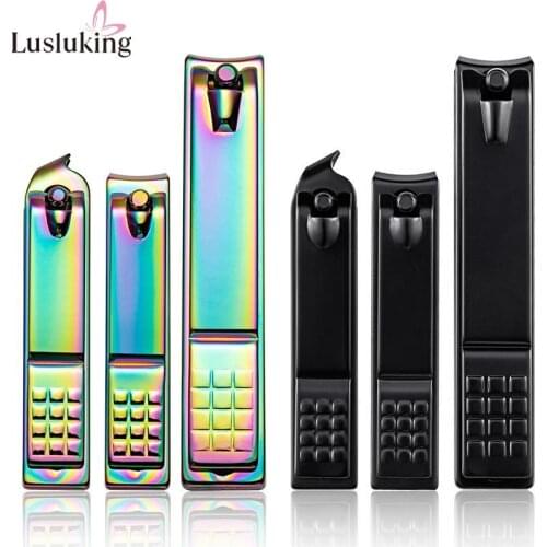 Professional Stainless Steel Nail Clipper Travel Fingernail Cutting Trimmer Machine Toenail Scissors Nippers Plier Pedicure Tool