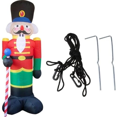 Christmas Cartoon Soldier Inflatable Airblown Ornaments Prop Yard Giant Lawn Inflatables Home Family Outside Holiday