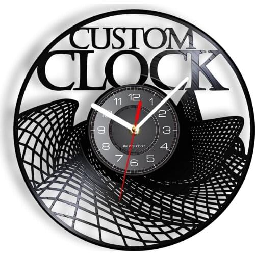 Custom Vinyl Record Wall Clock Custom Order Your design Your logo Your Personal Personalized Vinyl Wall Clock Watches