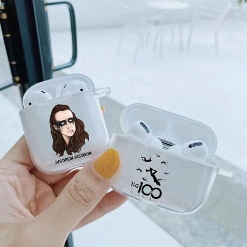 Heda Lexa The 100 Transparent TPU silicone Bluetooth Airpod Case For Airpods 1 Airpods 2 Airpods pro soft cover